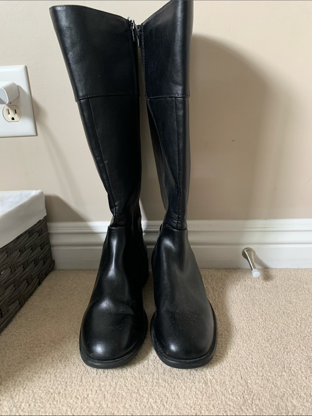 Call It Spring Black Over-the-Knee Boots
